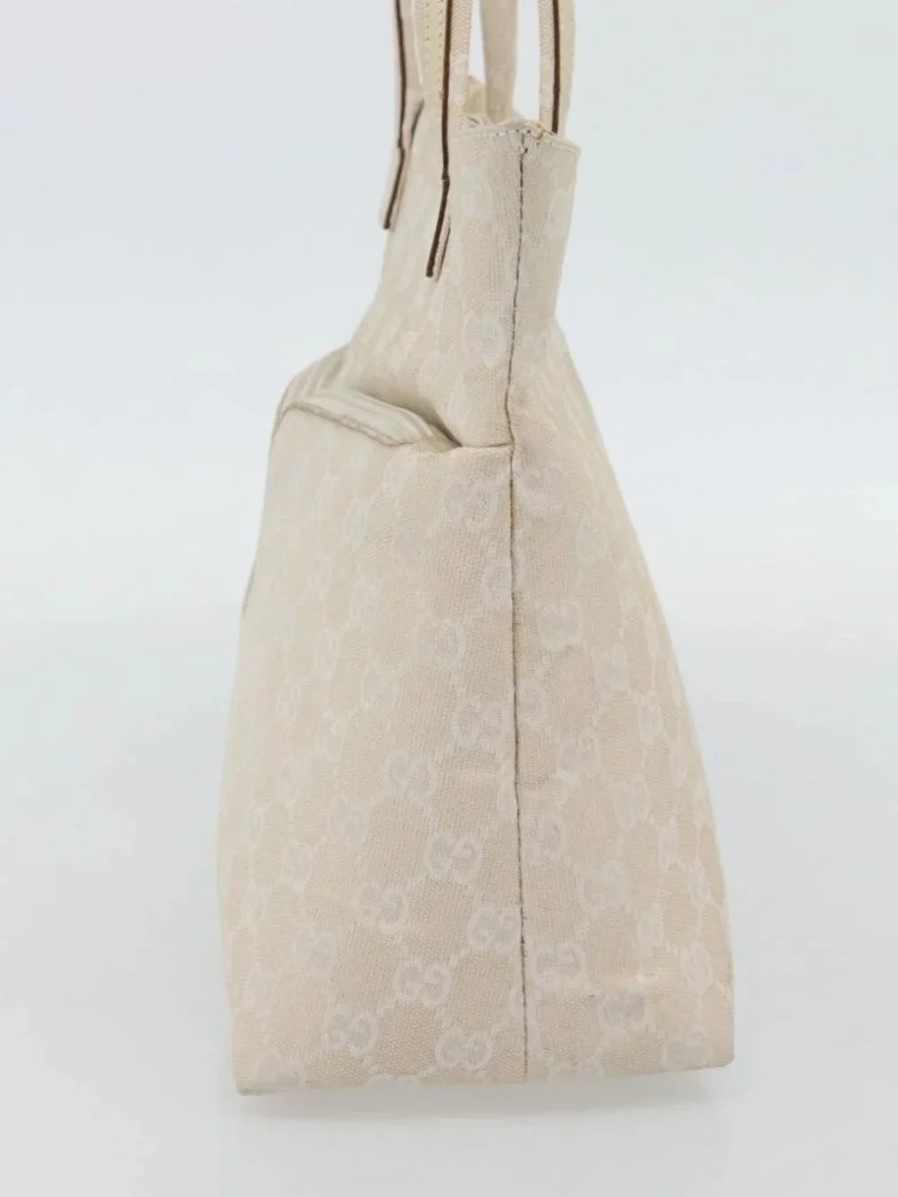 GUCCI GG Canvas Tote Bag Ivory 002 1076 2684 Auth 182212